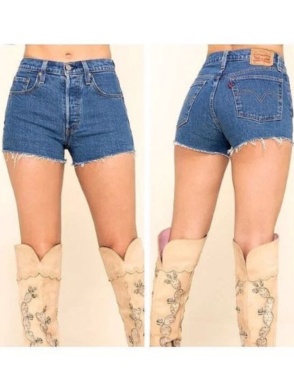 New Levi's 501 High Rise Shorts Salsa Halfway Nwt Sz 28